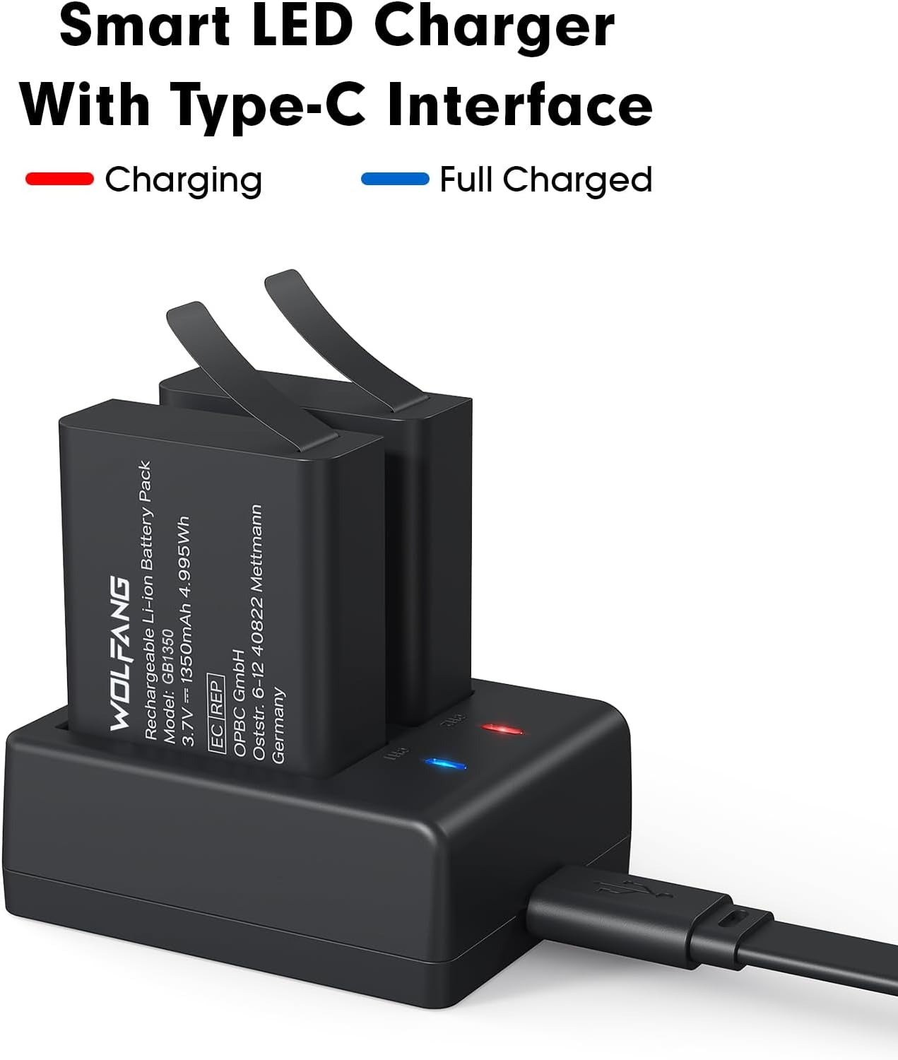 Action Camera Charging Kit GA100 / GA120 / GA200 / GA300
