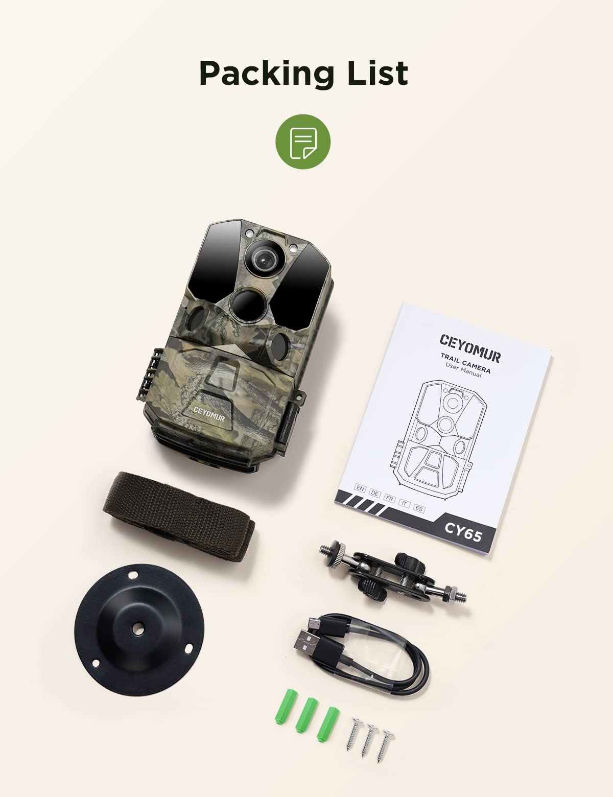 Ceyomur CY65 WiFi Trail Camera
