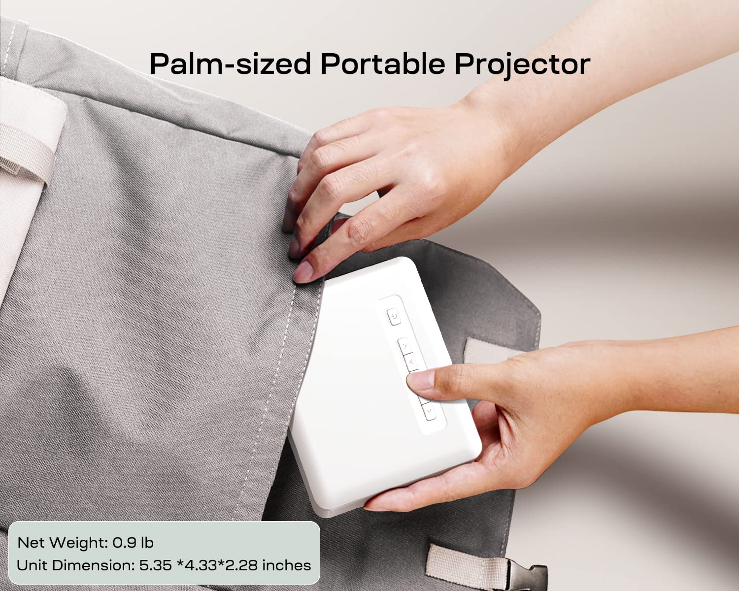Yoton Y3pro Mini Projector 1080P HD with Bluetooth,Compatible with Phone