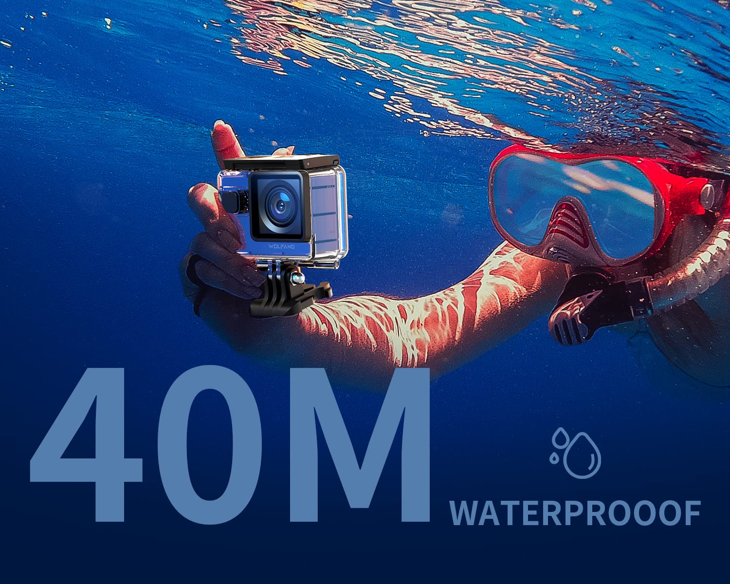 Wolfang GA300 Action Camera 4K 60FPS 24MP