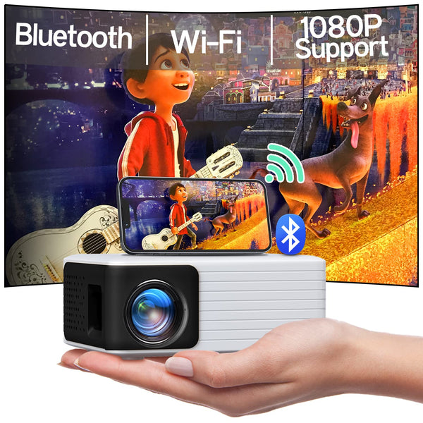 Yoton Y3pro Mini Projector 1080P HD with Bluetooth，Compatible with Phone